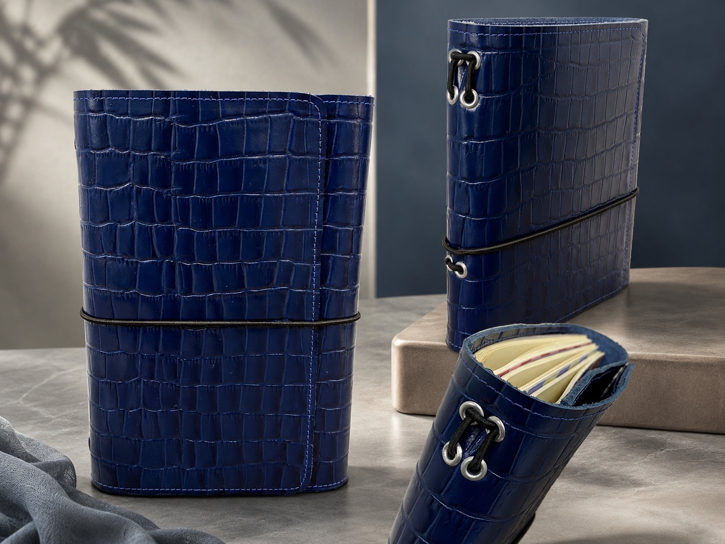 Journal Croco Navy